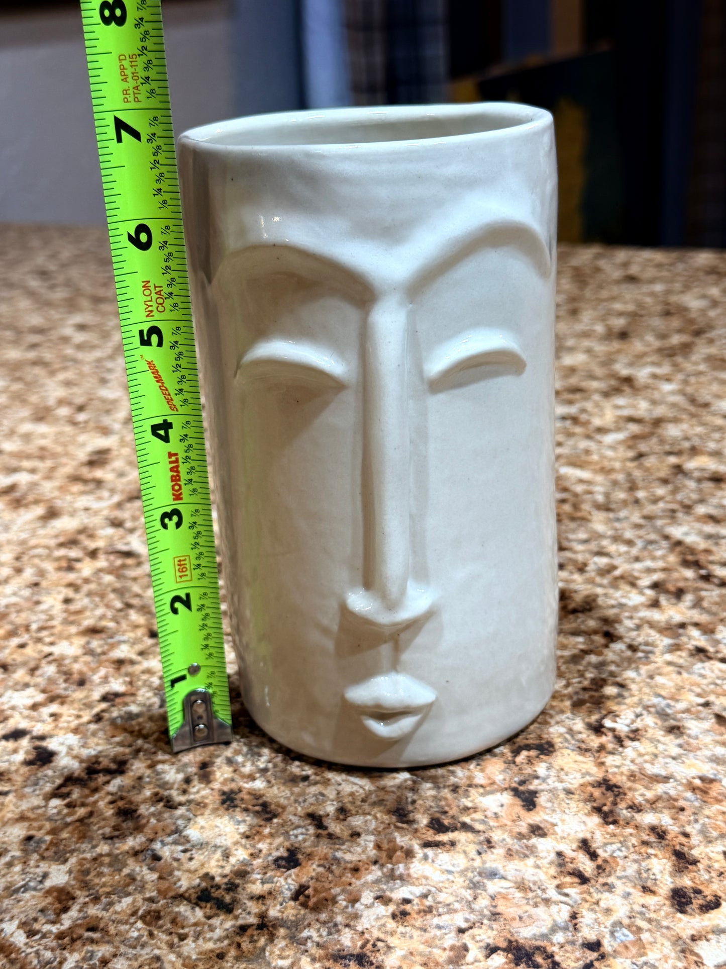 Silly face vase