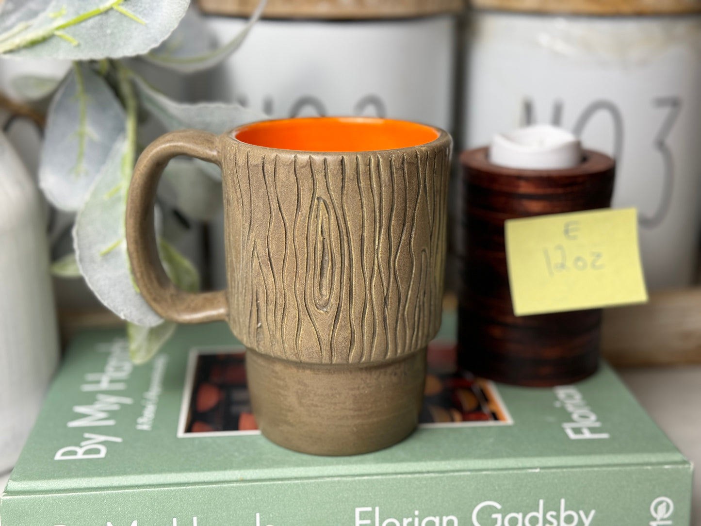 Woodgrain Carved Mugs - Traveler - Multiple Colors