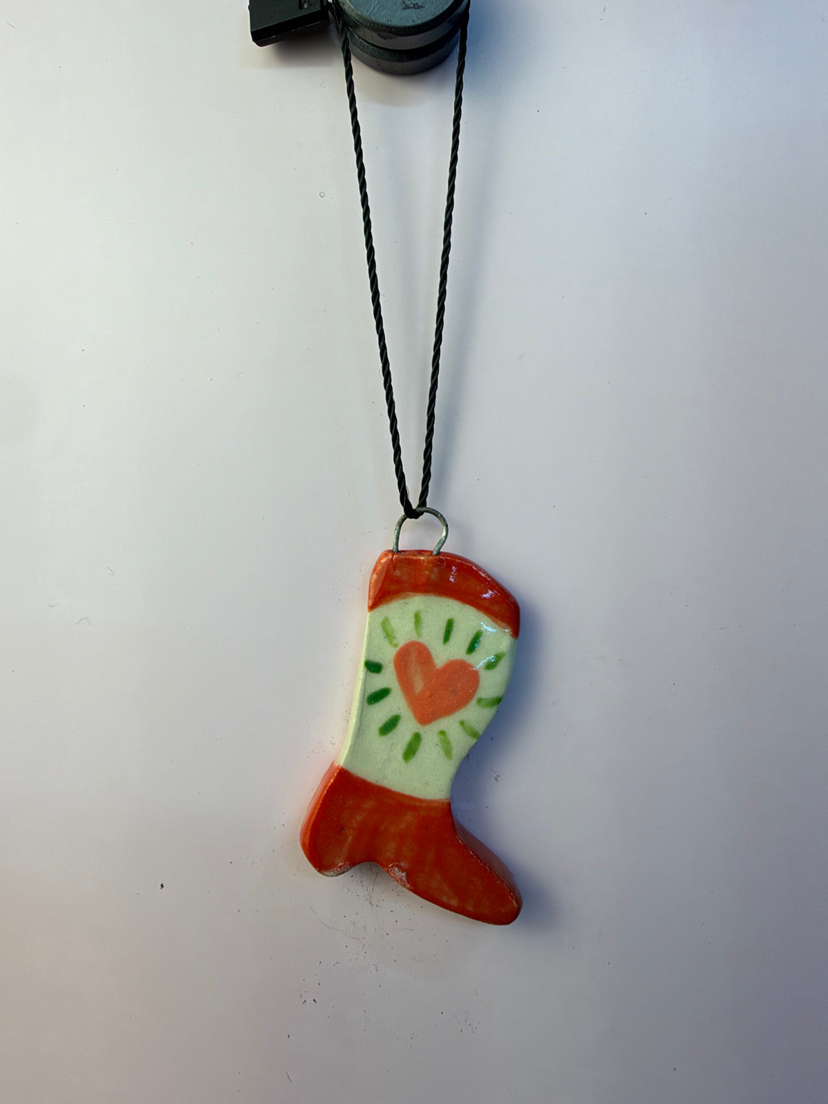 Cowboy Boot Ornament – Red