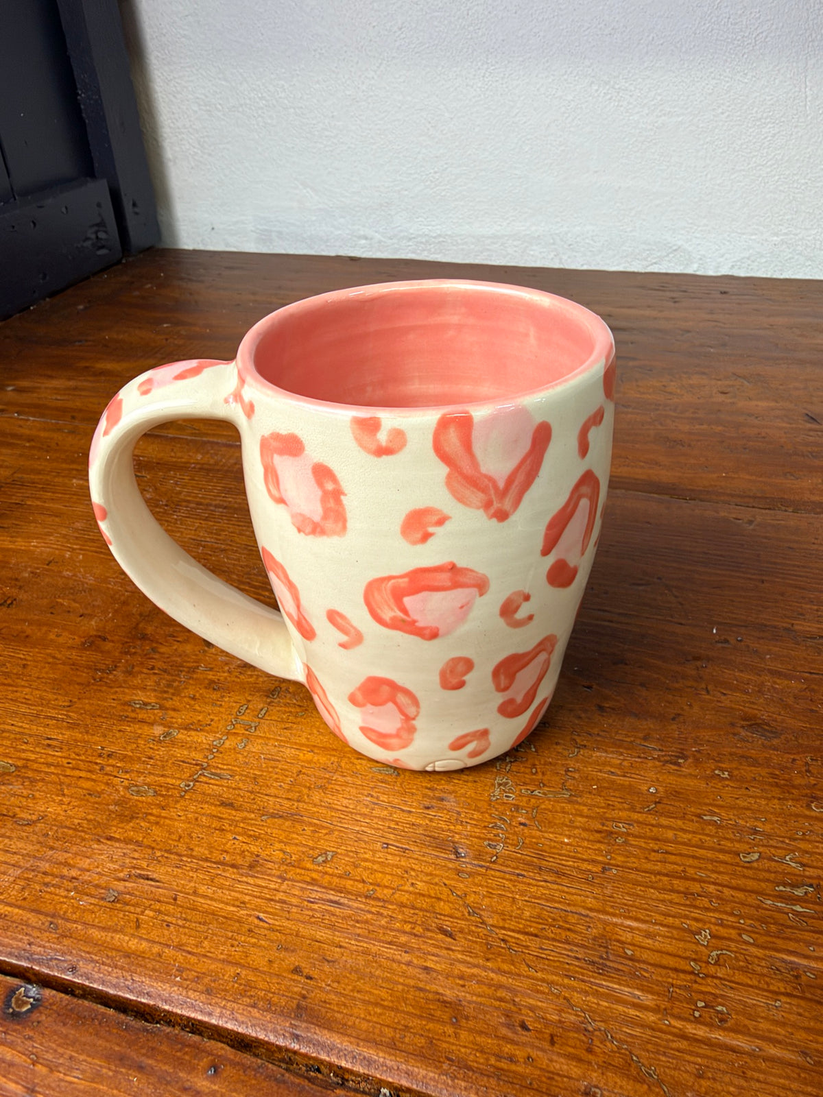 Pink Leopard Mug - 14 oz