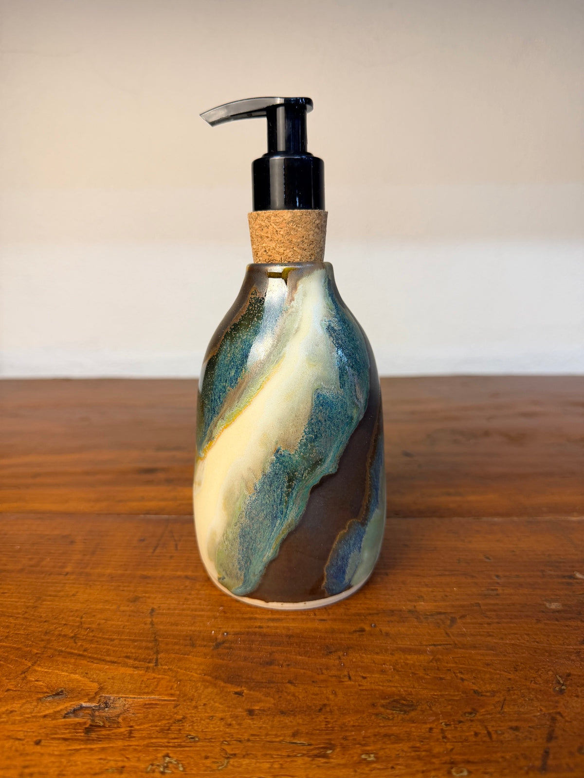 Soap Bottle – Black Cream Green B