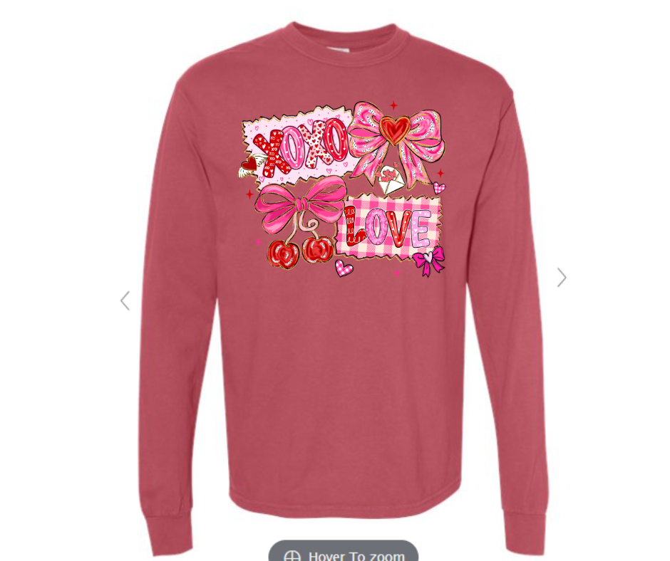 ADULT & YOUTH SIZES - XOXO Love - Apparel