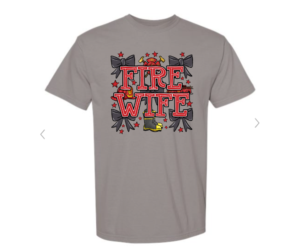 ADULT SIZES - Fire Wife Bows- Apparel