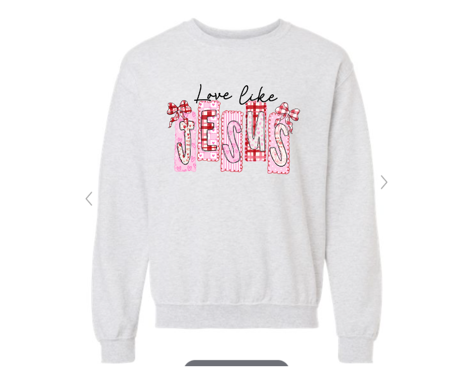 ADULT & YOUTH SIZES - Love like Jesus - Apparel