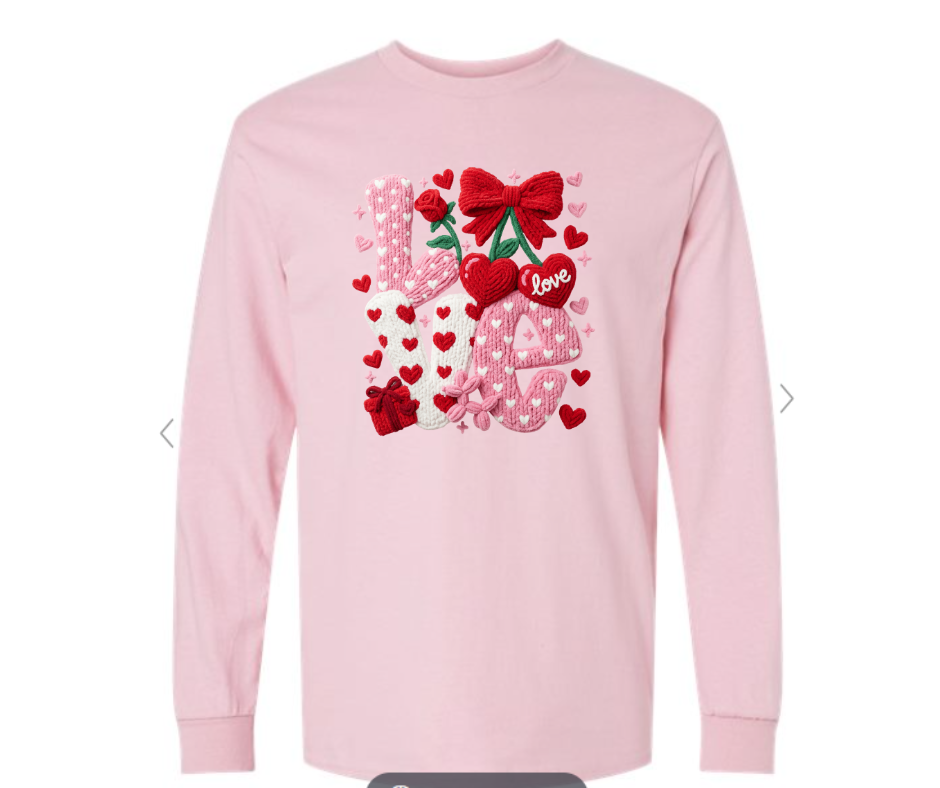 ADULT & YOUTH SIZES - Crochet LOVE - Apparel