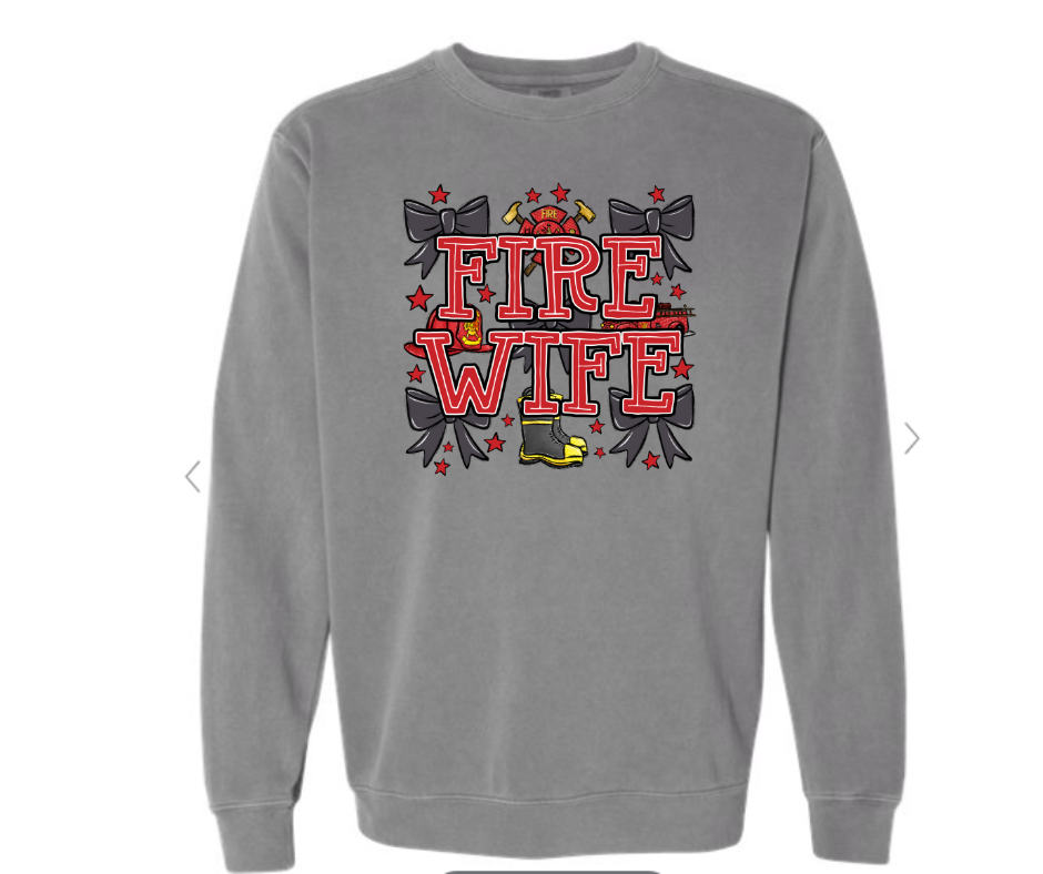 ADULT SIZES - Fire Wife Bows- Apparel