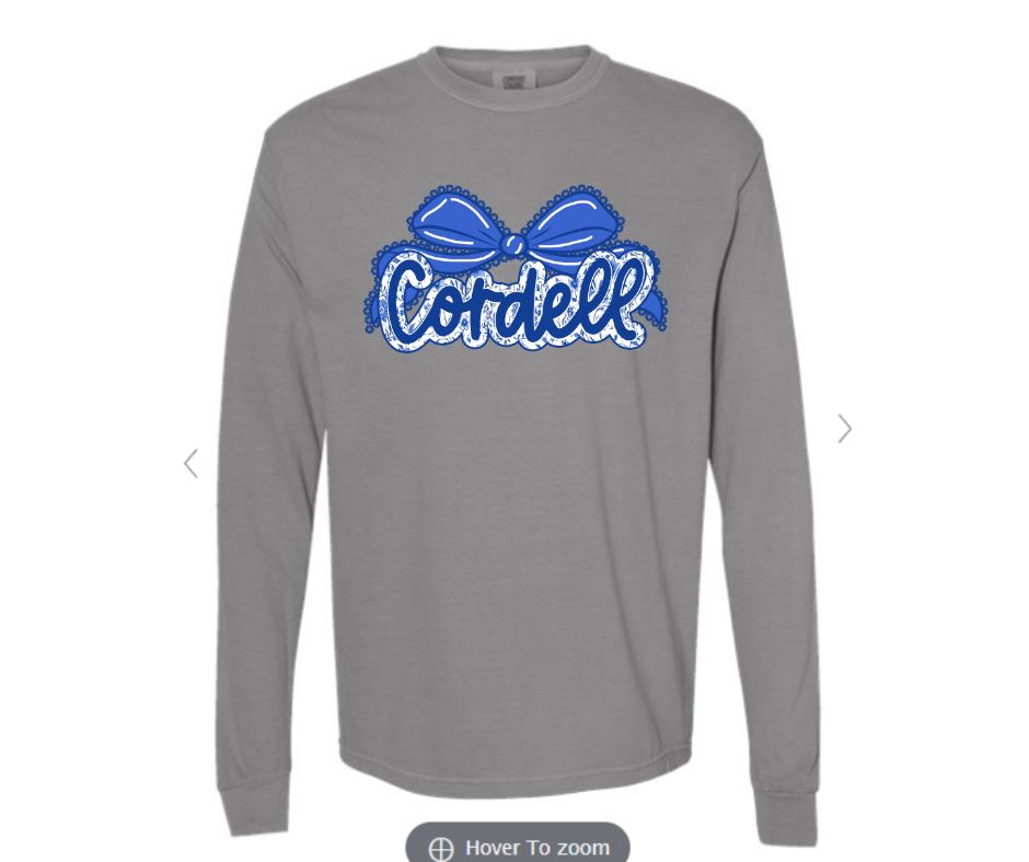 ADULT & YOUTH SIZES - Cordell Lace Bow - Apparel - Comfort Colors