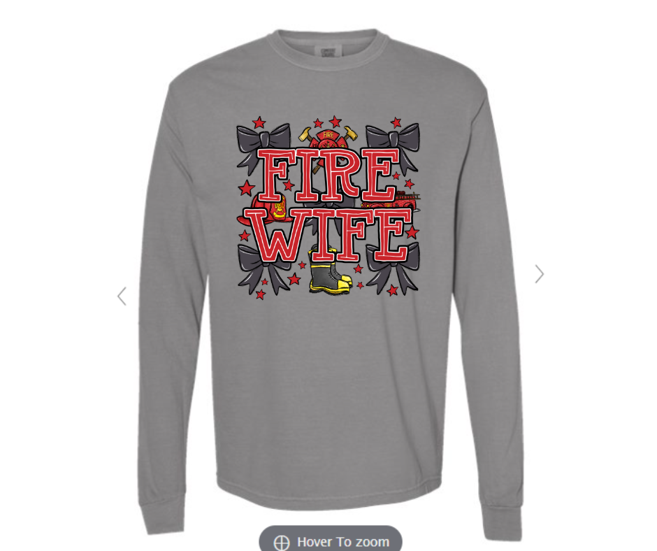 ADULT SIZES - Fire Wife Bows- Apparel