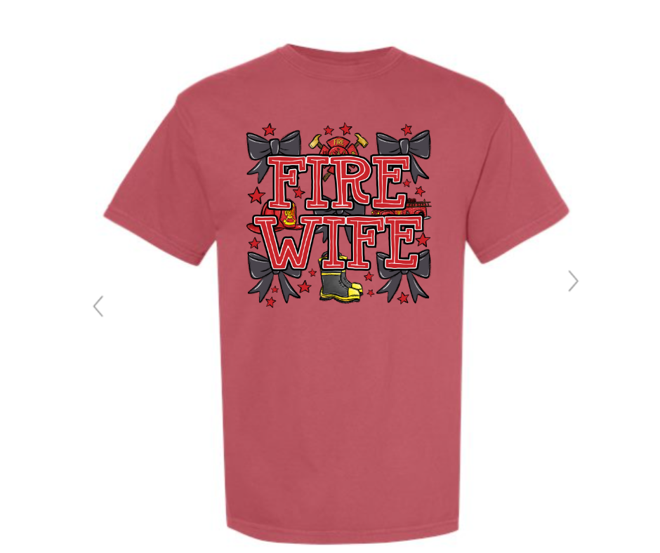 ADULT SIZES - Fire Wife Bows- Apparel