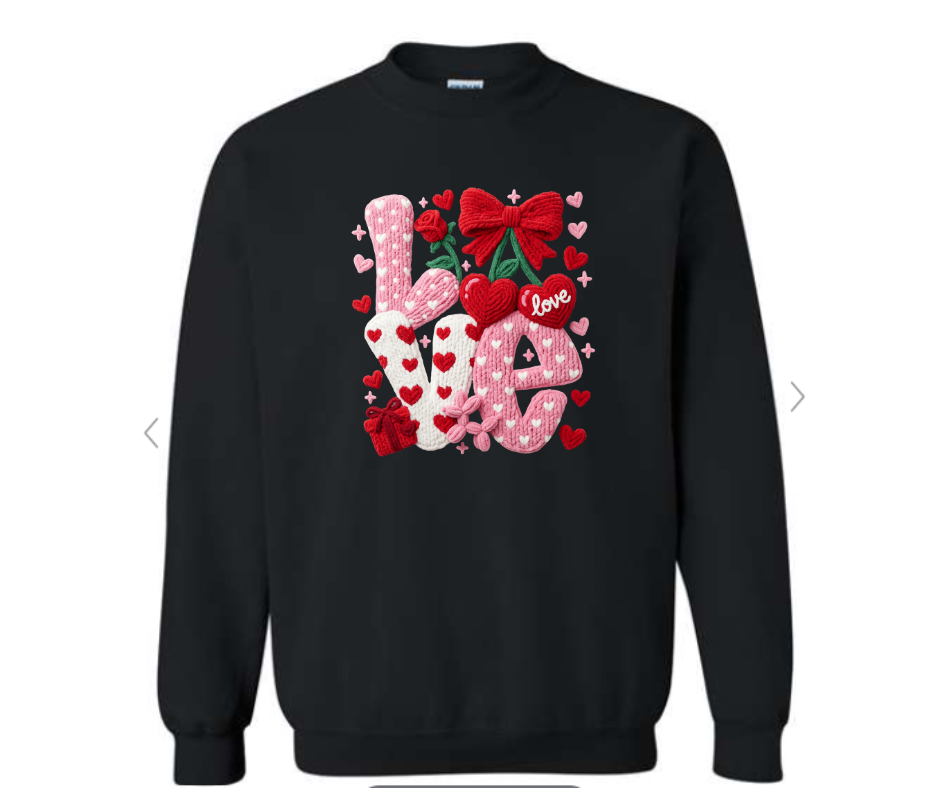 ADULT & YOUTH SIZES - Crochet LOVE - Apparel