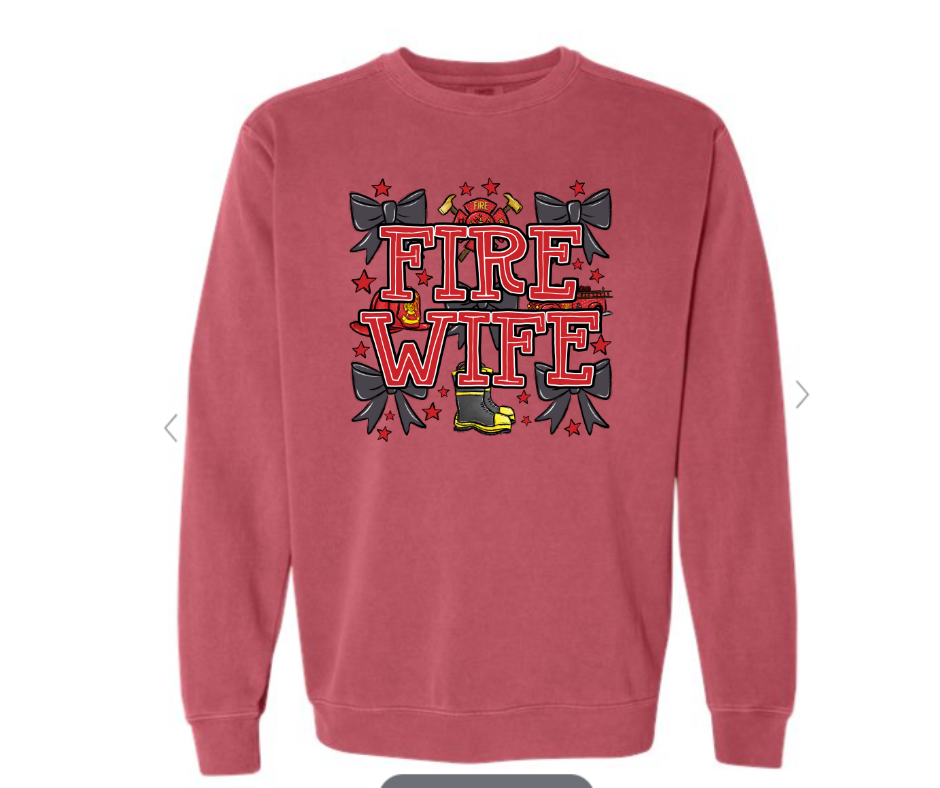 ADULT SIZES - Fire Wife Bows- Apparel