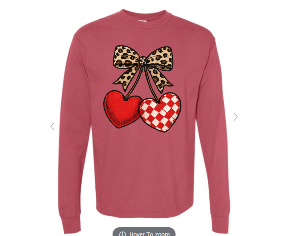 ADULT & YOUTH SIZES - Coquette Cherry - Apparel