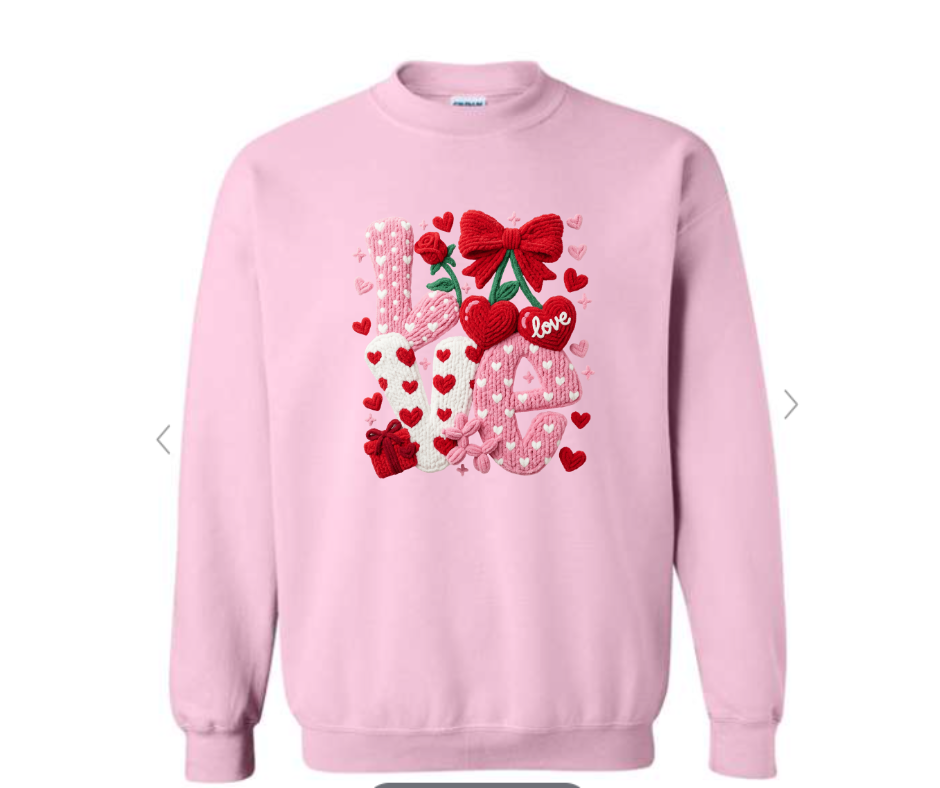 ADULT & YOUTH SIZES - Crochet LOVE - Apparel
