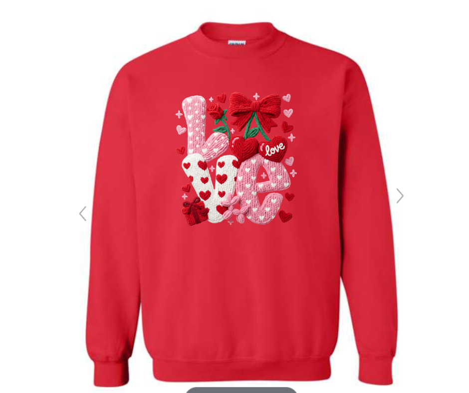 ADULT & YOUTH SIZES - Crochet LOVE - Apparel
