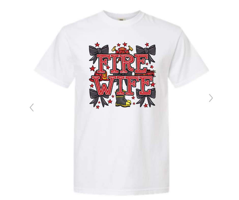 ADULT SIZES - Fire Wife Bows- Apparel