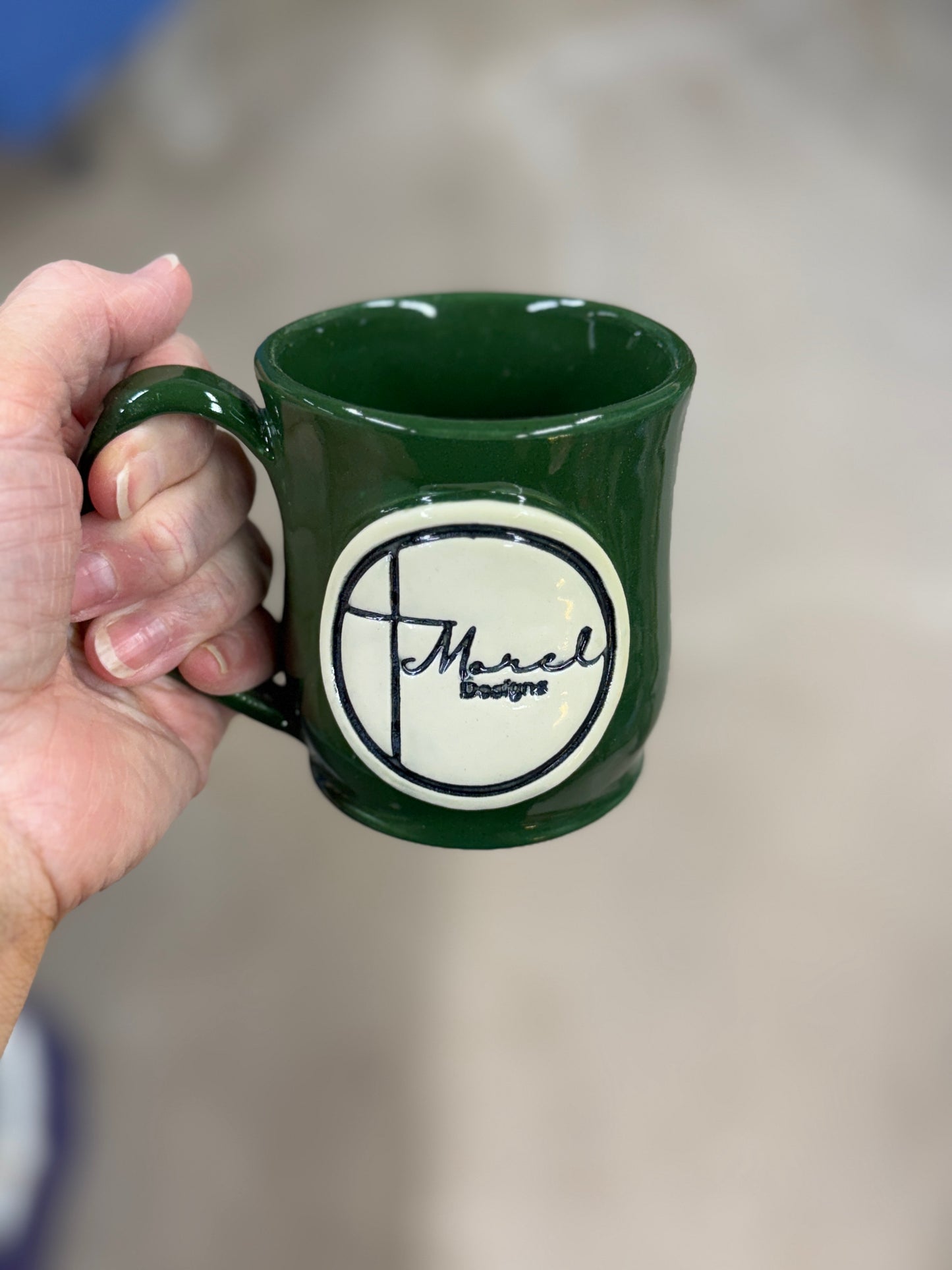 “Morel Designs” logo Mug