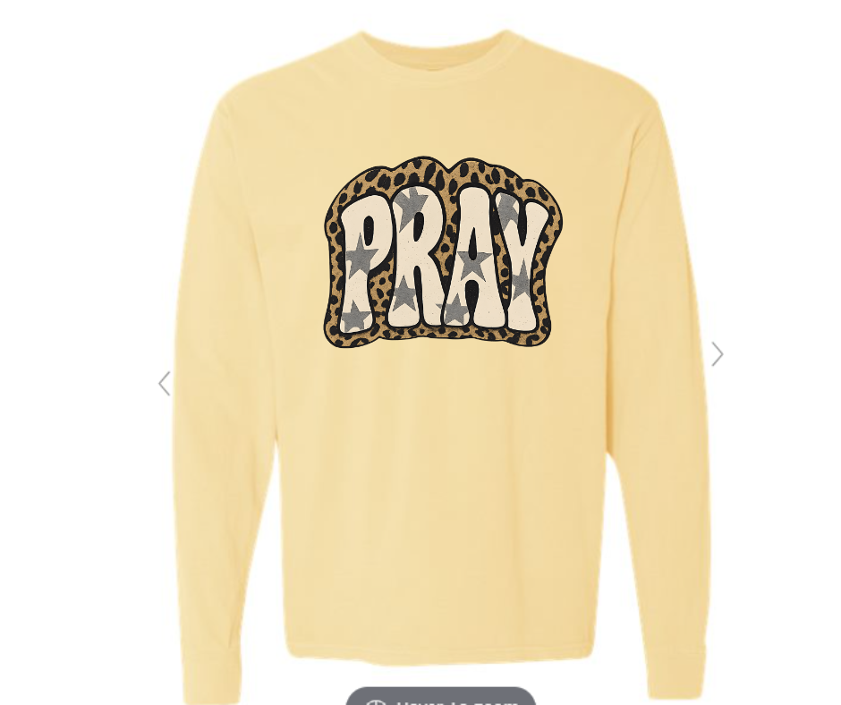 ADULT SIZES - PRAY - Apparel
