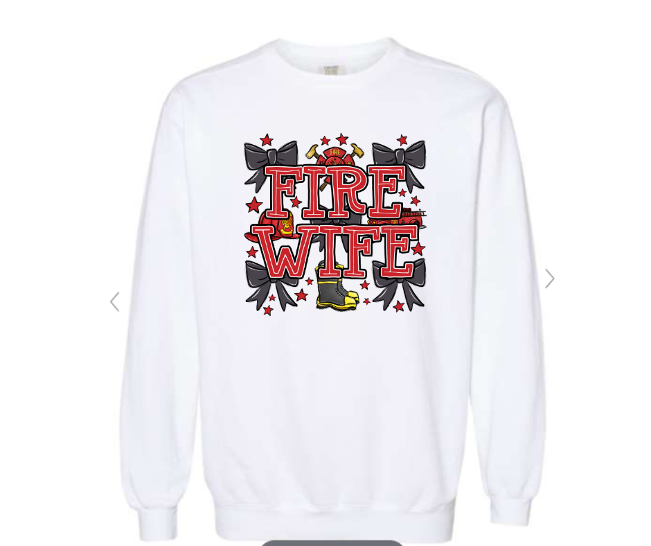ADULT SIZES - Fire Wife Bows- Apparel