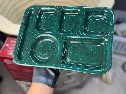“School trays” - Speckled Teal