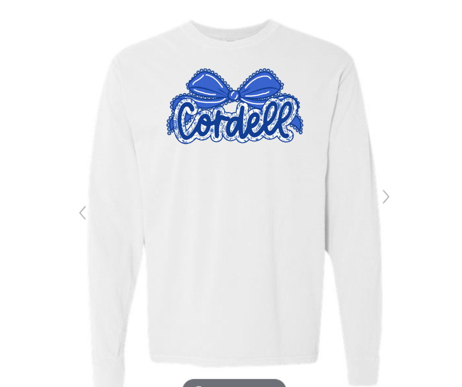 ADULT & YOUTH SIZES - Cordell Lace Bow - Apparel - Comfort Colors