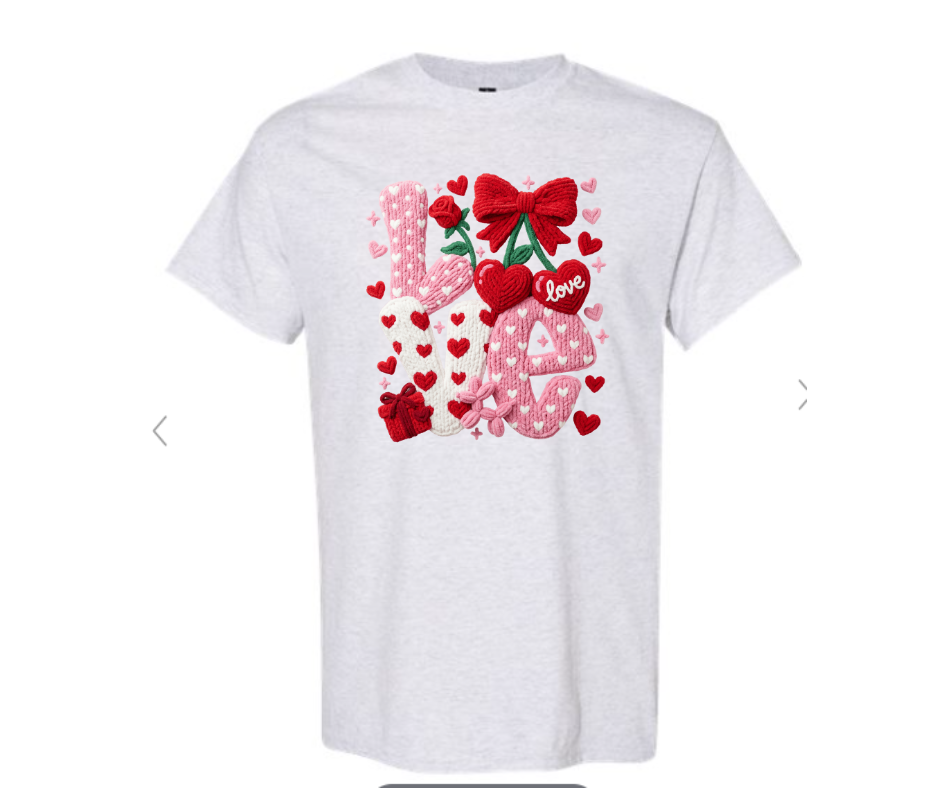 ADULT & YOUTH SIZES - Crochet LOVE - Apparel