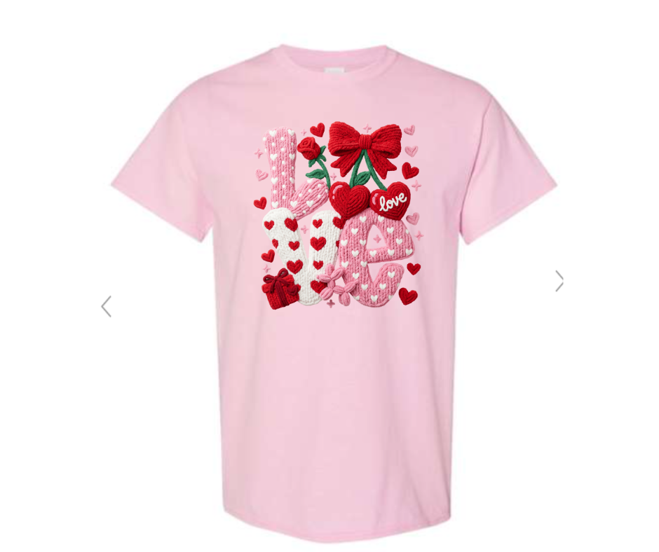 ADULT & YOUTH SIZES - Crochet LOVE - Apparel