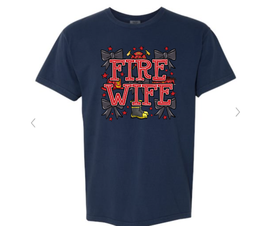 ADULT SIZES - Fire Wife Bows- Apparel