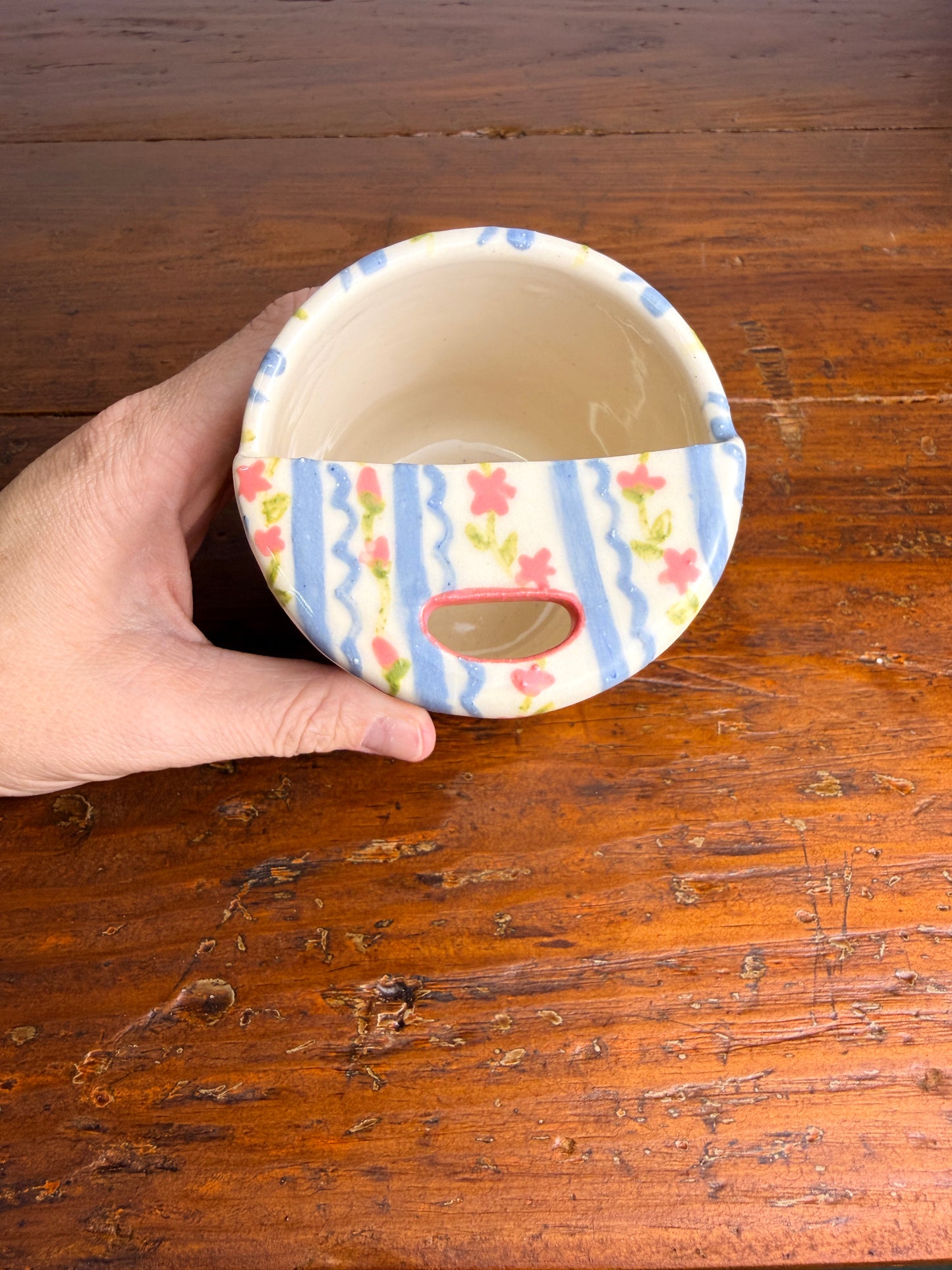 Floral sippy tumbler