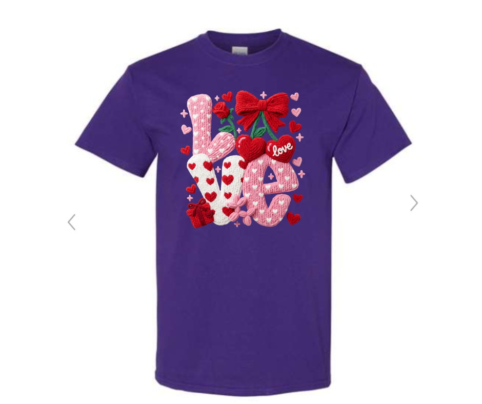 ADULT & YOUTH SIZES - Crochet LOVE - Apparel