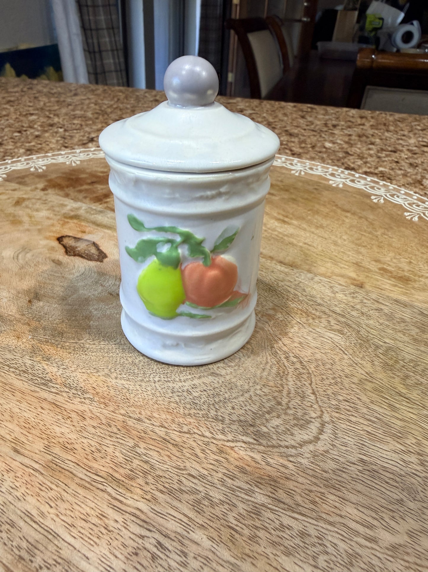 Small ceramic jar - fruit