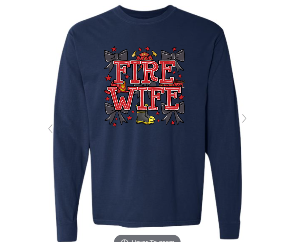 ADULT SIZES - Fire Wife Bows- Apparel