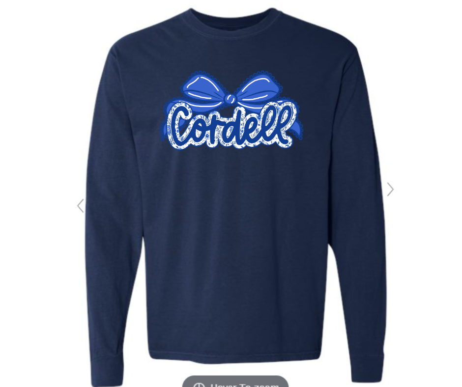 ADULT & YOUTH SIZES - Cordell Lace Bow - Apparel - Comfort Colors