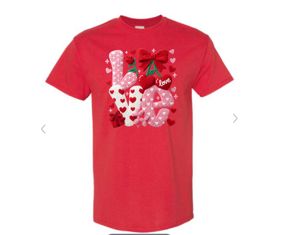 ADULT & YOUTH SIZES - Crochet LOVE - Apparel