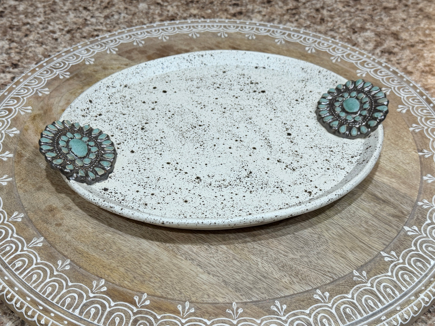 Turquoise Jewelry western platter