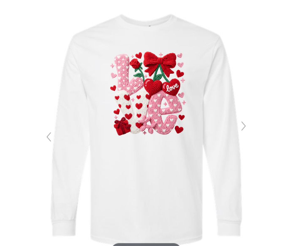 ADULT & YOUTH SIZES - Crochet LOVE - Apparel