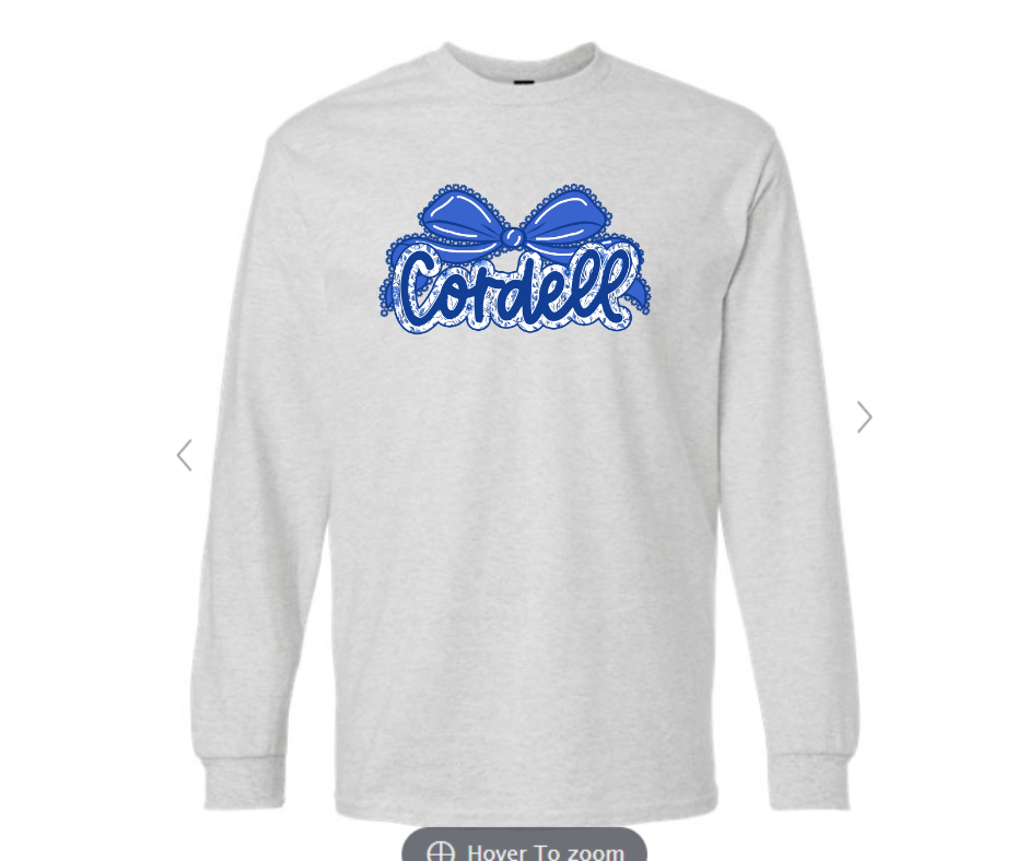ADULT & YOUTH SIZES - Cordell Lace Bow - Apparel - Gildan