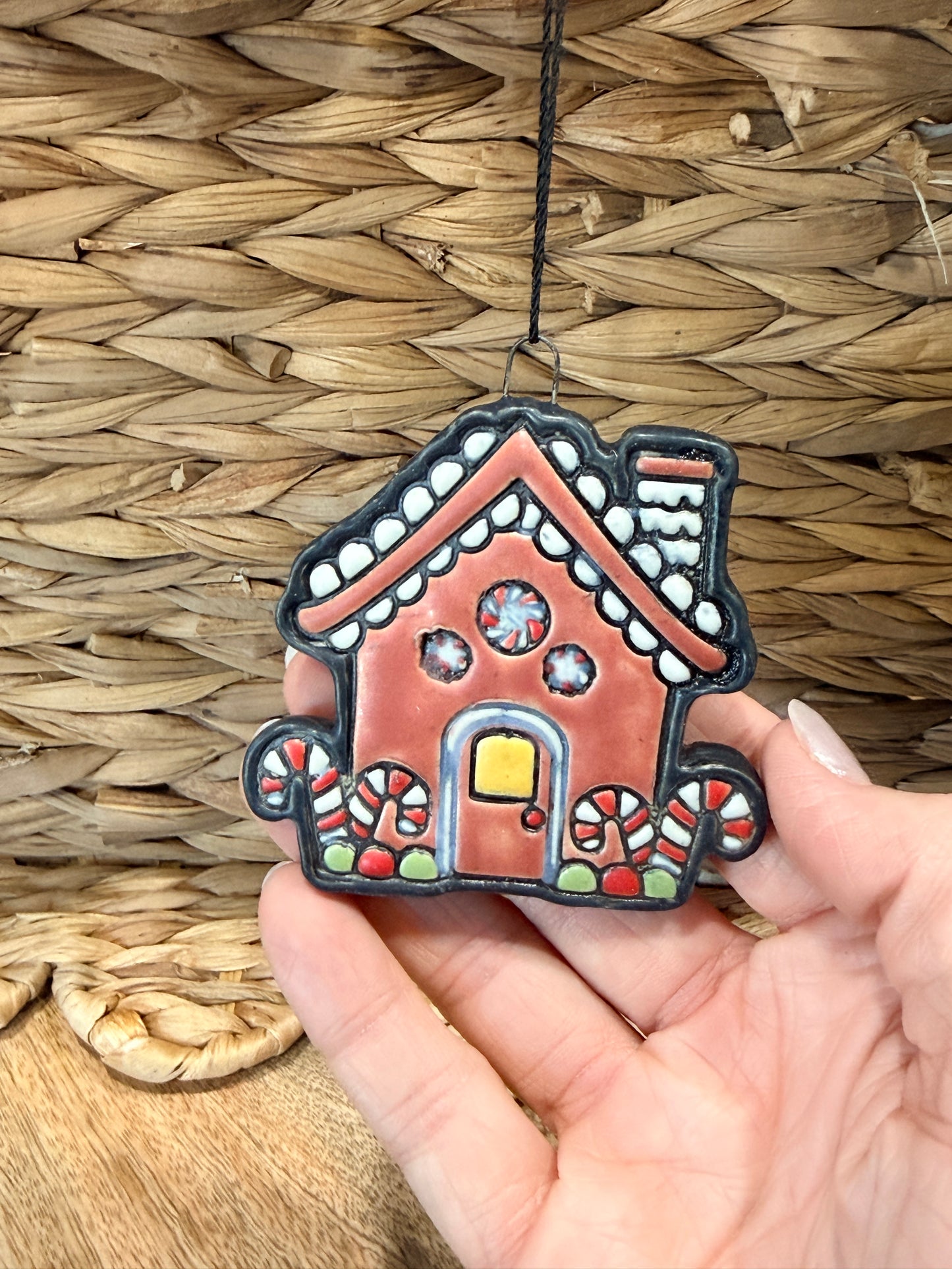 Gingerbread house ornament