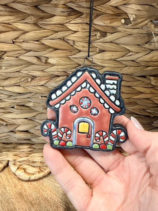 Gingerbread house ornament