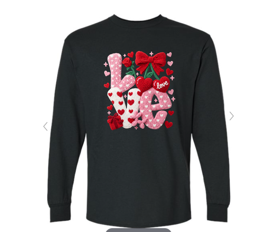 ADULT & YOUTH SIZES - Crochet LOVE - Apparel