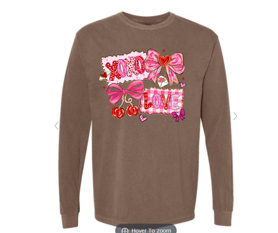 ADULT & YOUTH SIZES - XOXO Love - Apparel