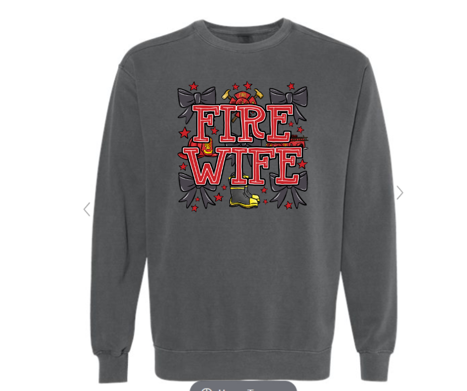 ADULT SIZES - Fire Wife Bows- Apparel
