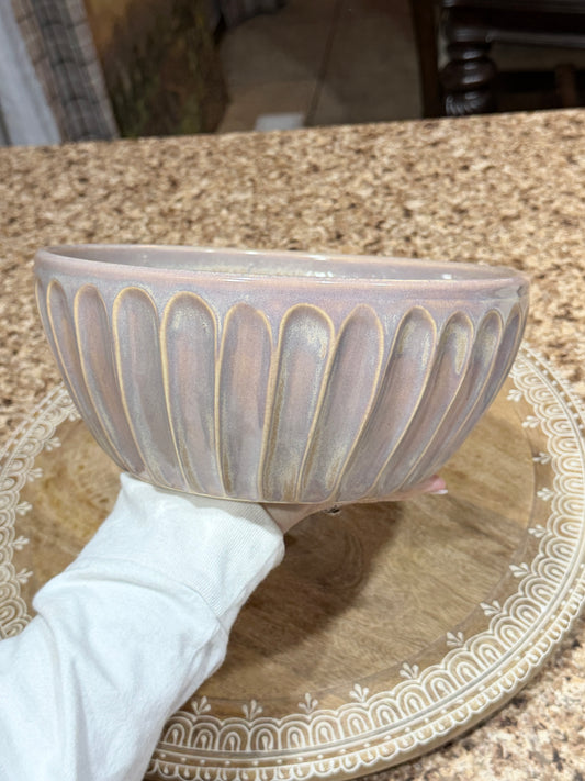 Large fluted bowl