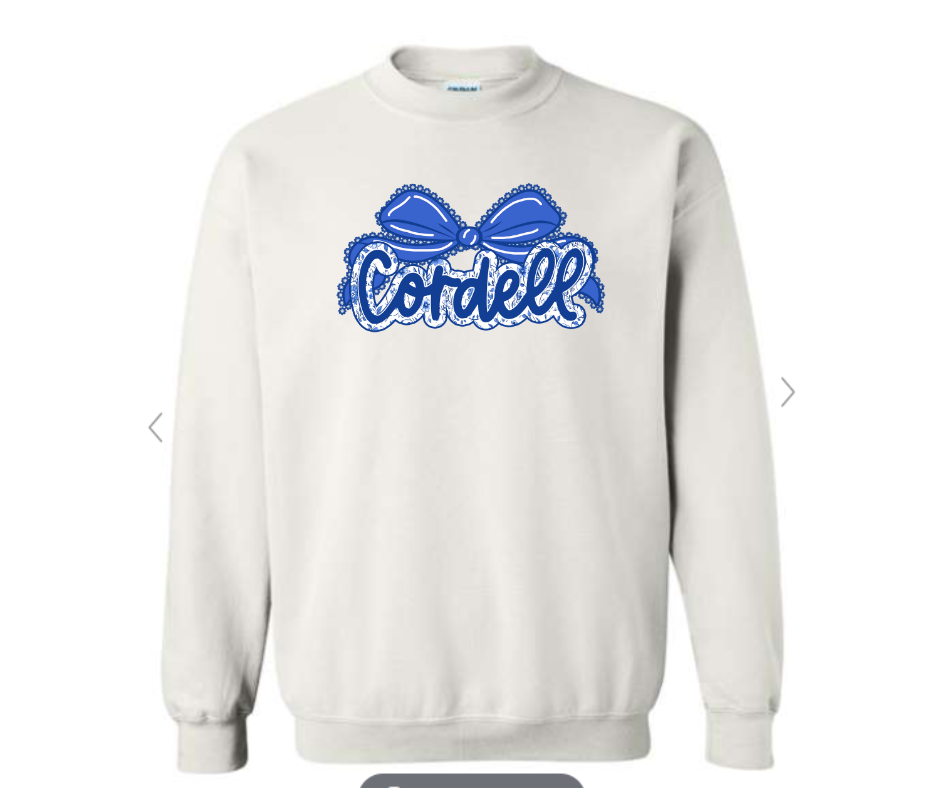 ADULT & YOUTH SIZES - Cordell Lace Bow - Apparel - Gildan