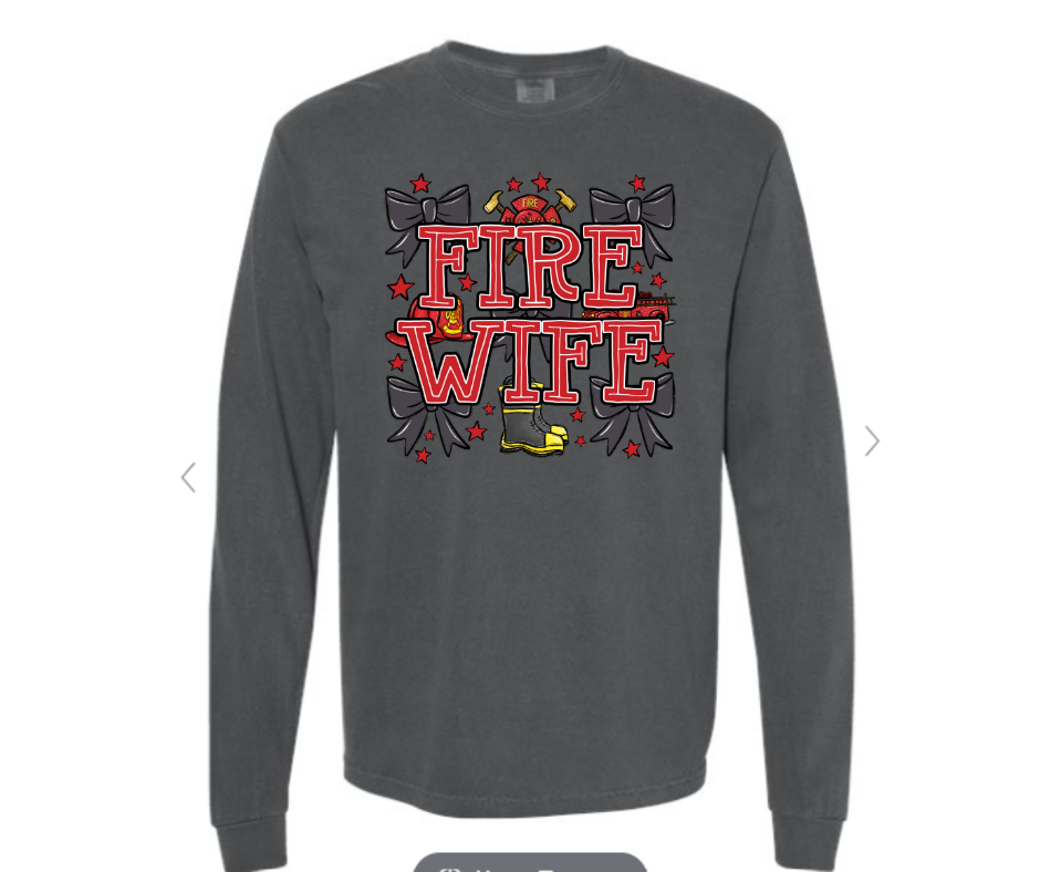 ADULT SIZES - Fire Wife Bows- Apparel