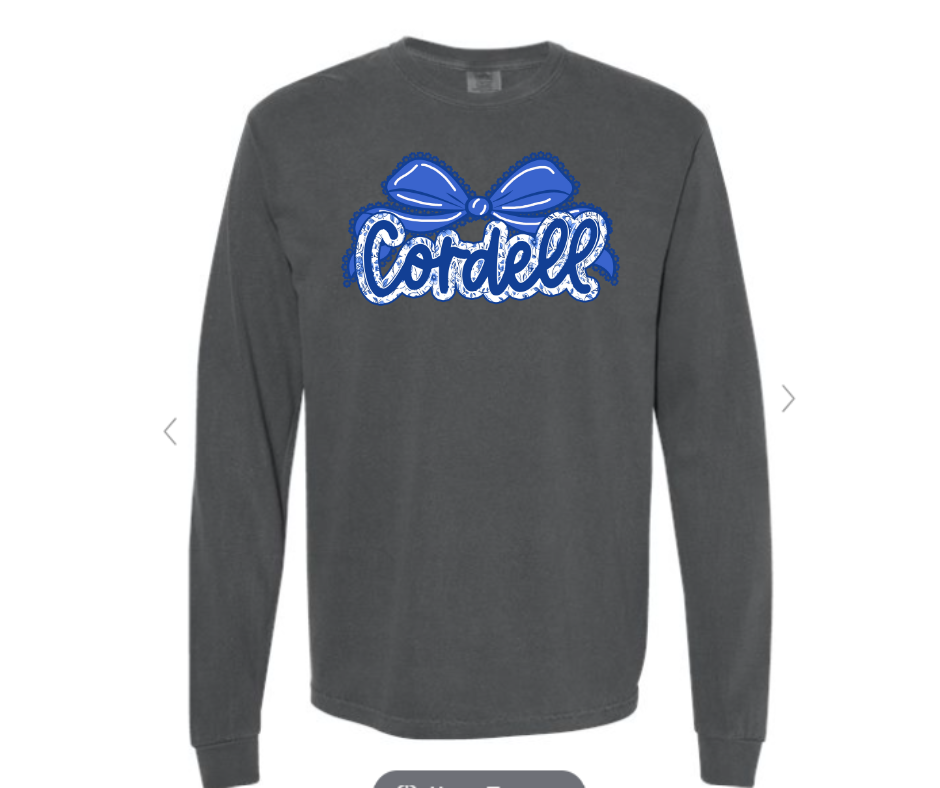 ADULT & YOUTH SIZES - Cordell Lace Bow - Apparel - Comfort Colors