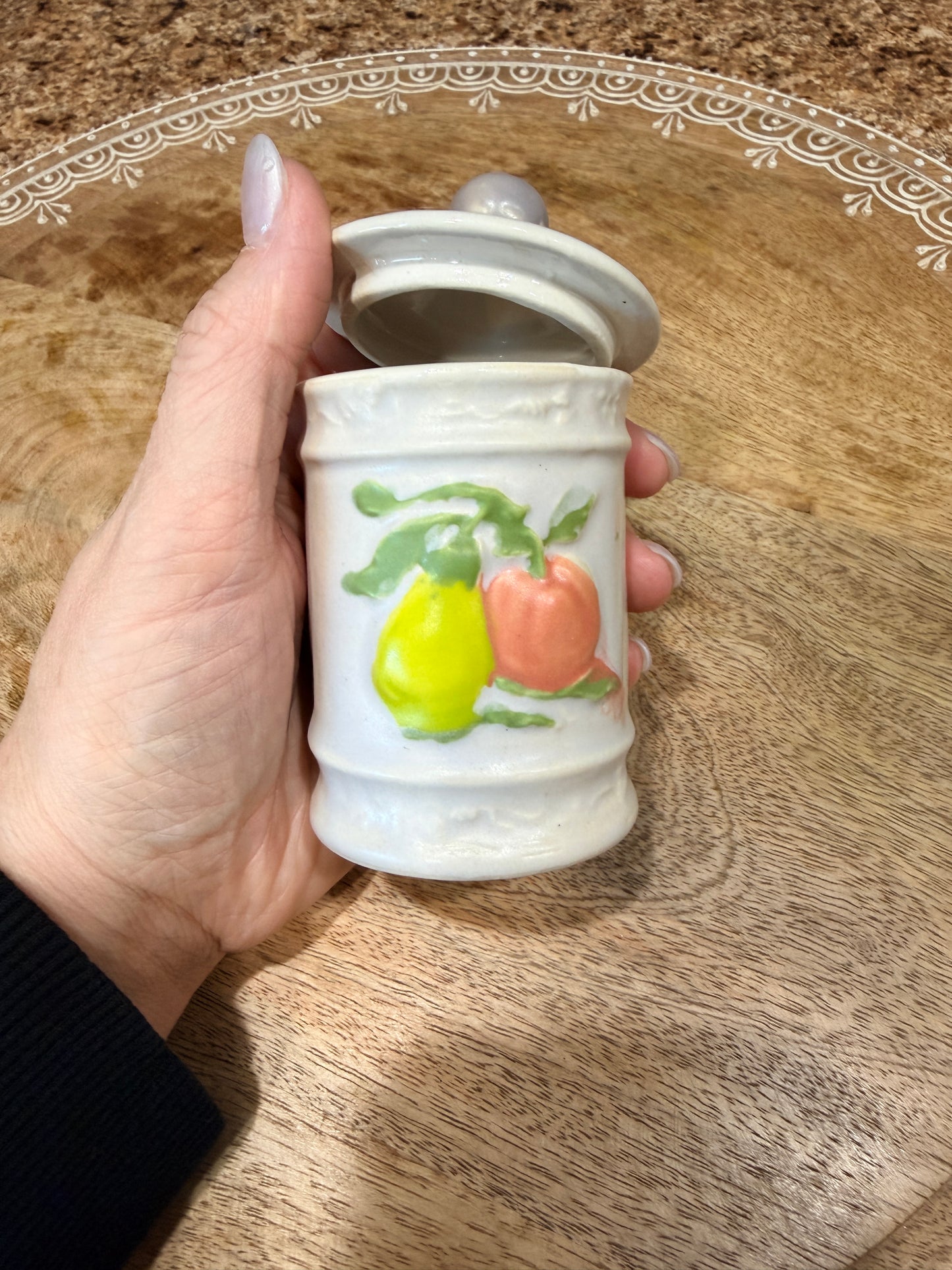 Small ceramic jar - fruit