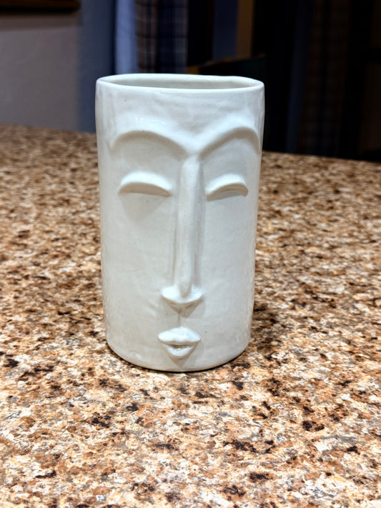 Silly face vase