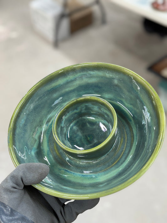 Chip and Dip Bowl - Green