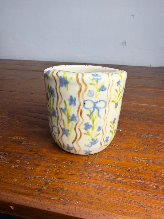Floral sippy tumbler