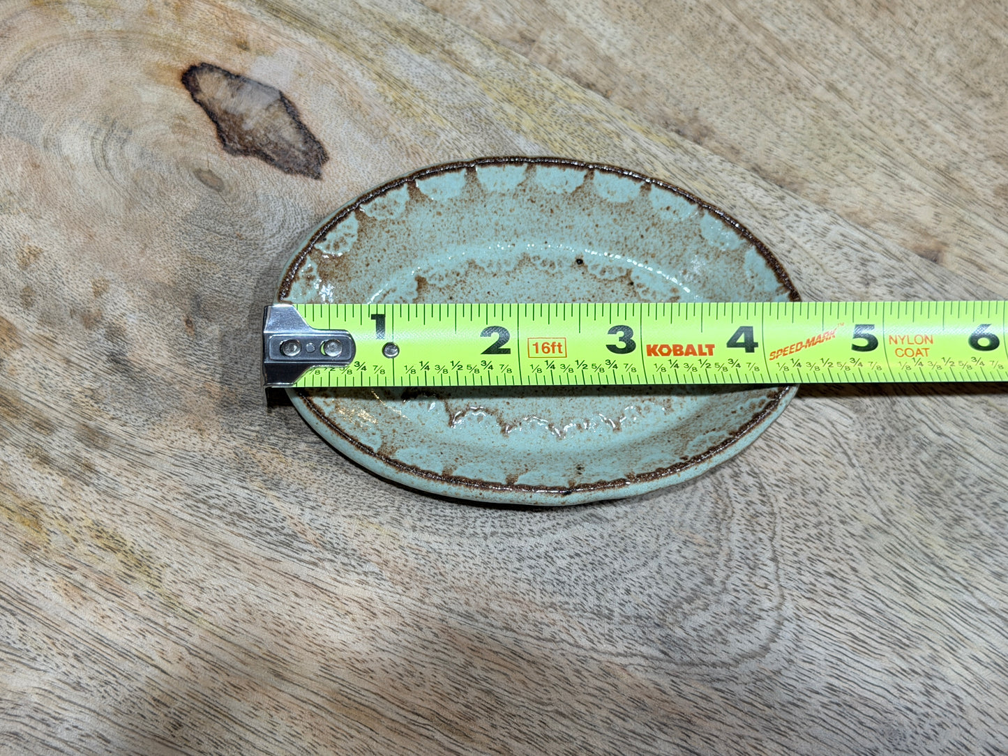 Trinket dish - flower stamp inlay